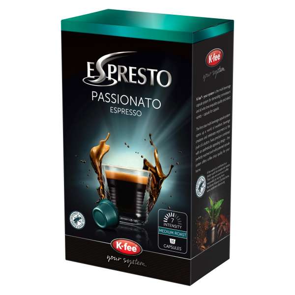 K-Fee Espreto Passionato Coffee Capsules (16 pods)