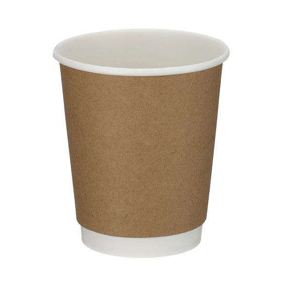 8oz Kraft Double Wall Paper Cup (20x25)