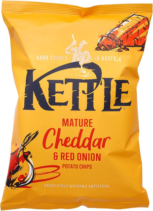 Kettle Chips Mature Cheddar & Red Onion (54x40g)