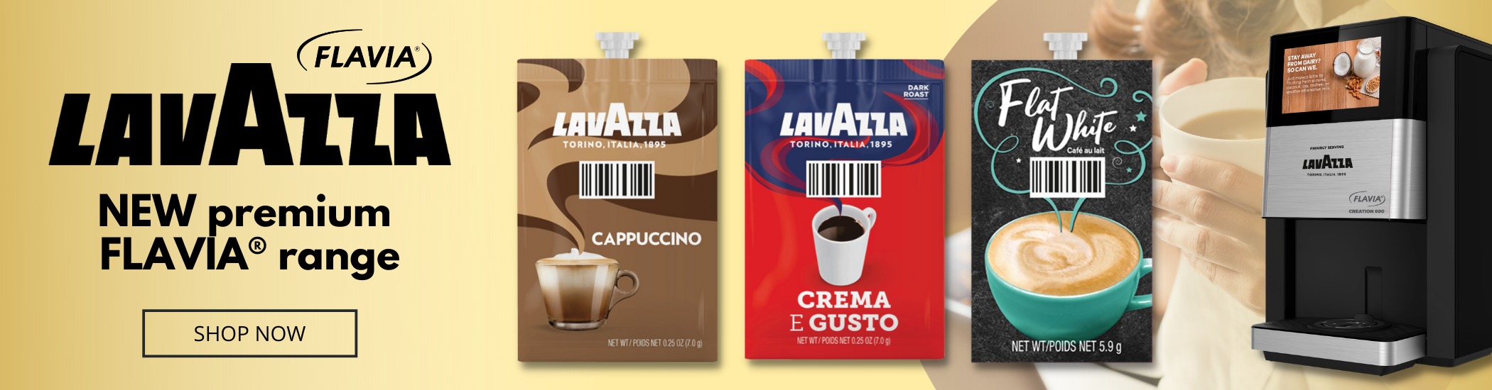 Lavazza flavia coffee range machines