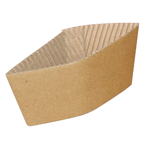 9oz Brown Plain Paperboard Cup Sleeve (2000x)