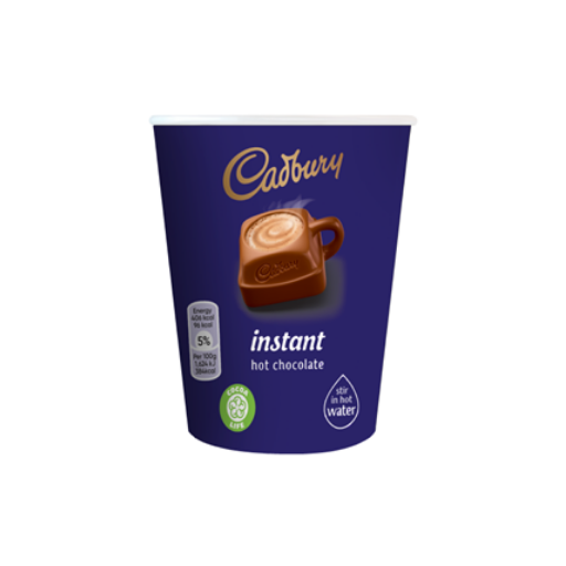 12oz FreshSeal Cup - Cadbury Hot Chocolate - 150 cups (15x10)