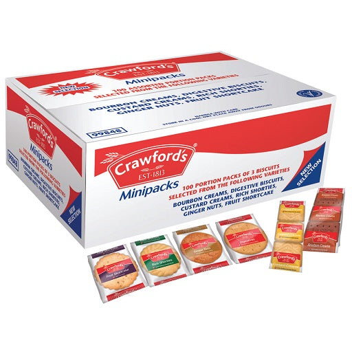 Crawford's Mini Pack Biscuits (100/case)