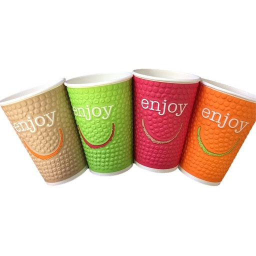8oz Enjoy Double Wall Paper Cup - 875x (Lid to fit HSL80)