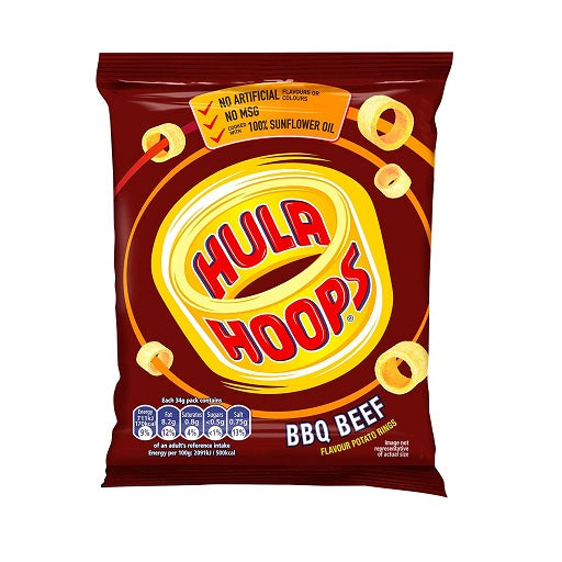 Hula Hoops BBQ Beef Potato Rings (32x34g)