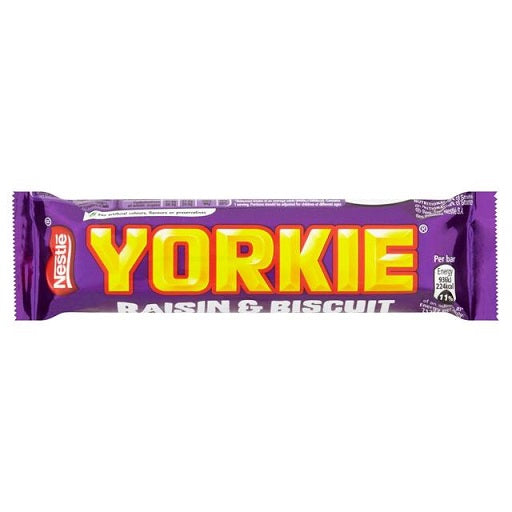 YORKIE Biscuit & Raisin Milk Chocolate Bar (24x44g)