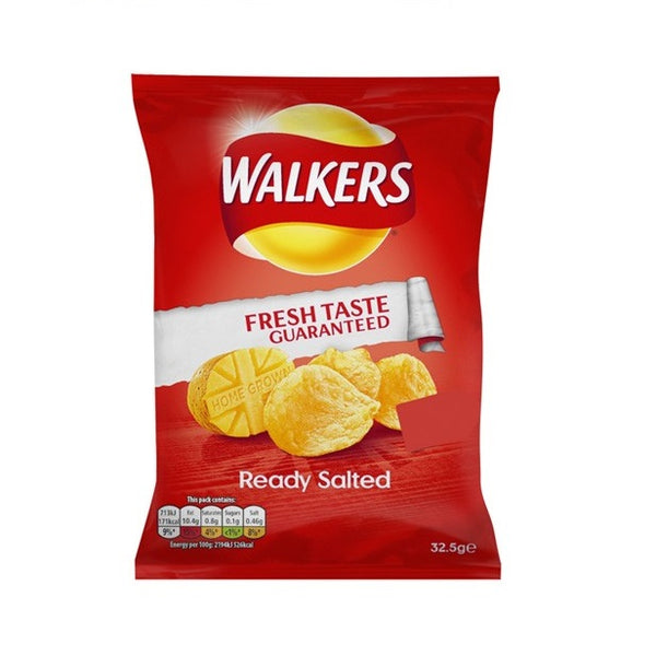 Walkers Ready Salted Crisps (32x32.5g)