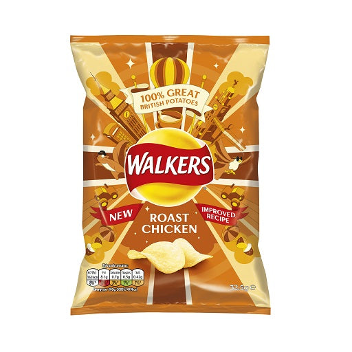 Walkers Roast Chicken Crisps (32x32.5g)