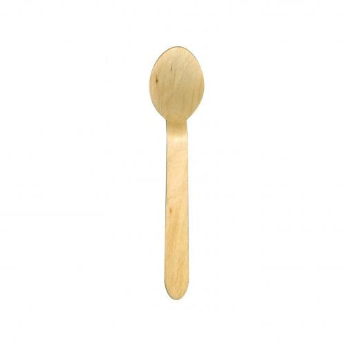 Disposable Wooden Teaspoon (100x)