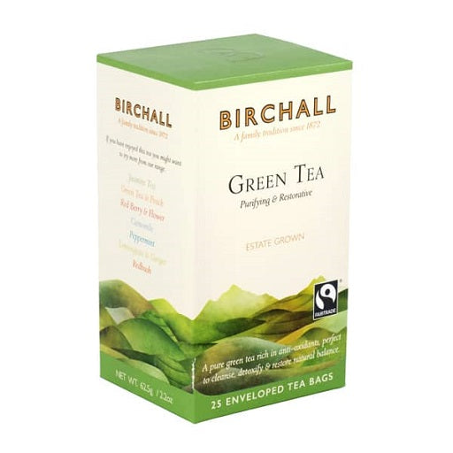 Birchall Green Tea Bags - Enveloped (1x25)
